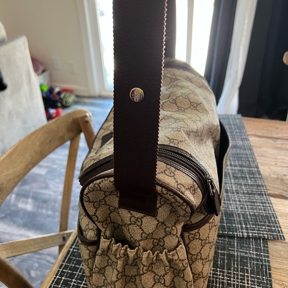 Gucci supreme diaper bag